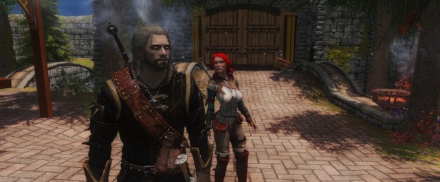 Геральта, его друзей и врагов из The Witcher 2 перенесли в Skyrim Special Edition