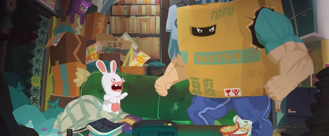 В короткометражках Ubisoft кролики из Rabbids ходят по порталам и едят г****