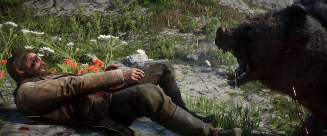 В Red Dead Redemption 2 проверили, может ли неподвижность спасти при встрече с медведем
