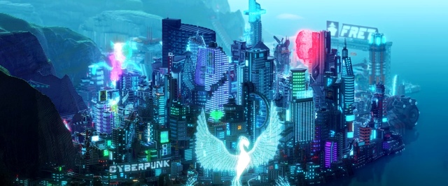 В Minecraft построили огромный неоновый мегаполис в стиле Cyberpunk 2077