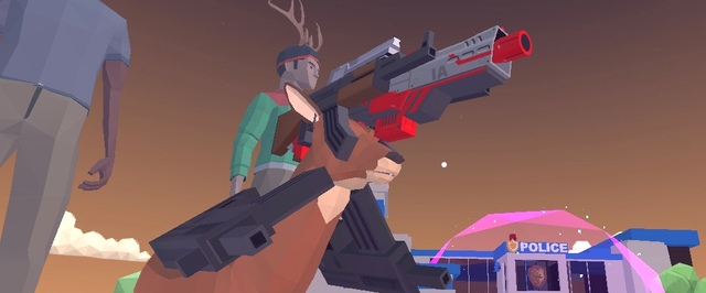 DEEEER Simulator — максимально странная игра про оленя-трансформера с рогами-пистолетами