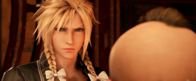 В музыкальном трейлере ремейка Final Fantasy VII Клауд надевает платье