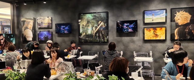 Фото: японское кафе в стиле ремейка Final Fantasy VII