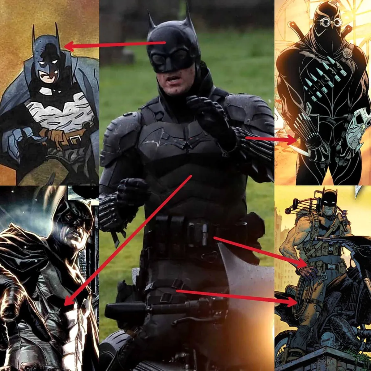 Все отсылки нового костюма Бэтмена — в одной картинке