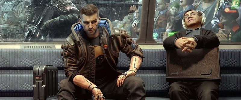 Метро будущего на новом арте Cyberpunk 2077