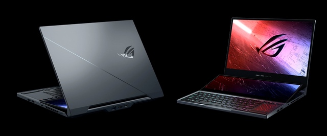 Asus анонсировала игровой ноутбук с двумя экранами и картой GeForce RTX Super