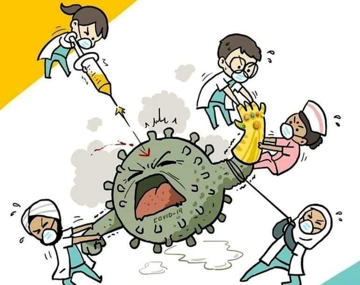 Смешные рисунки с коронавирусом