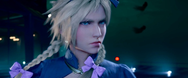 В модифицированной Final Fantasy VII Клауд все время ходит в платье. Это легендарно