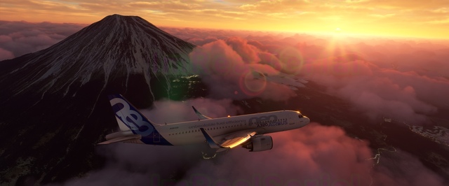 Приморский аэродром и новый самолет на кадрах Microsoft Flight Simulator