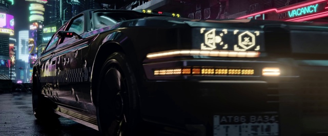 Фото: модель боевого такси из кинематографического трейлера Cyberpunk 2077