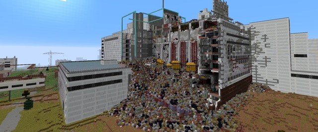 В Minecraft уже несколько лет строят ЧАЭС, Припять и окрестности
