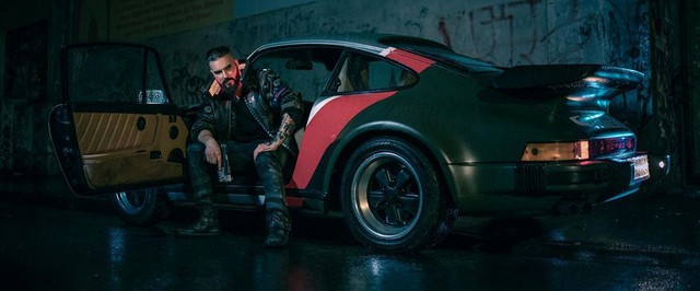 Фото: CD Projekt снимает ролик с реальным Porsche Джонни Сильверхэнда