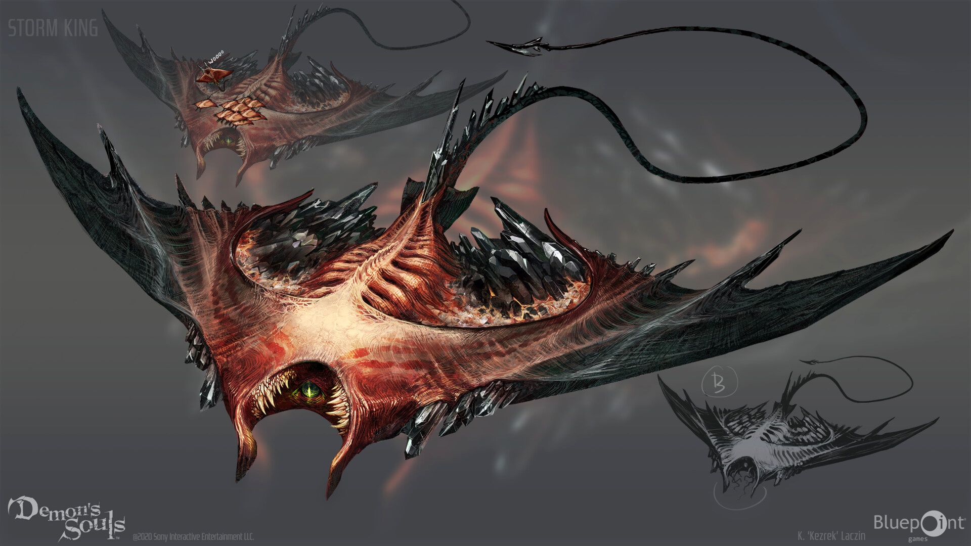 Концепт-арты Demon's Souls: монстры, локации, катсцены и персонажи.