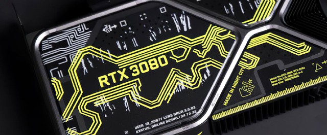 Первый взгляд на кастомную GeForce RTX 3080 в стиле Cyberpunk 2077