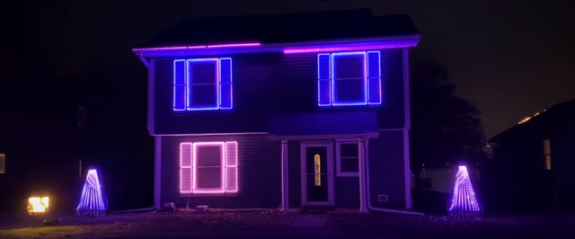 Инженер превратил свой дом в площадку для светового шоу в стиле «Мандалорца»