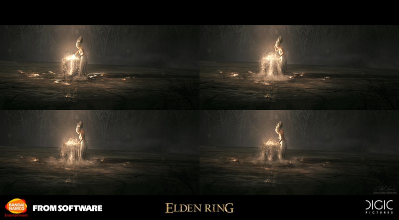 Картина нелетающая птица elden ring