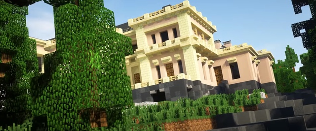 В Minecraft построили «дворец Путина» — в натуральную величину и с интерьерами