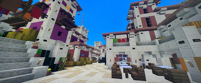 Элизий: город в Minecraft, вручную построенный одним человеком