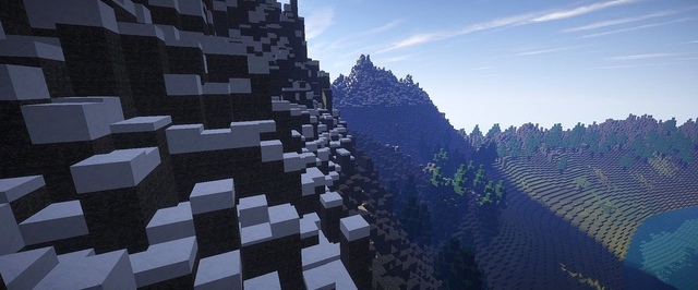 В Minecraft появились реалистичные горы