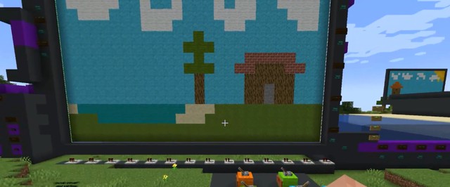 В Minecraft сделали MC Paint, умеющий строить нарисованные картины