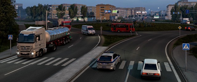 В Euro Truck Simulator 2 и ATS целиком заменили систему освещения