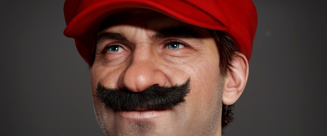 Художник изобразил реалистичного Марио из Super Mario Bros