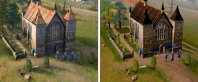 У Age of Empires 4 есть встроенный «картофельный» режим: сравнение графики