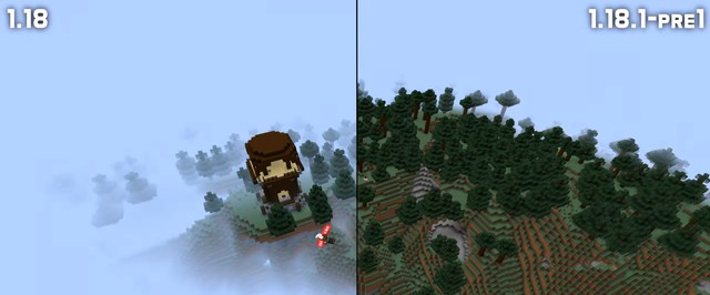 В Minecraft починили туман: вышел пре-релиз патча 1.18.1