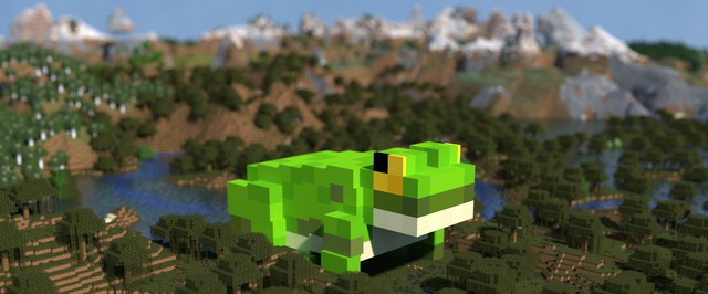 В Minecraft Bedrock появились экспериментальные лягушки из «Дикого обновления»
