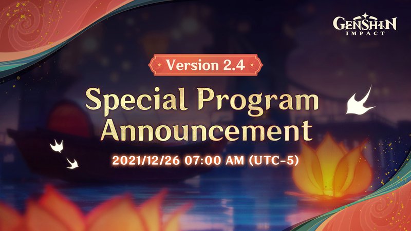 Genshin impact 2.4 release date