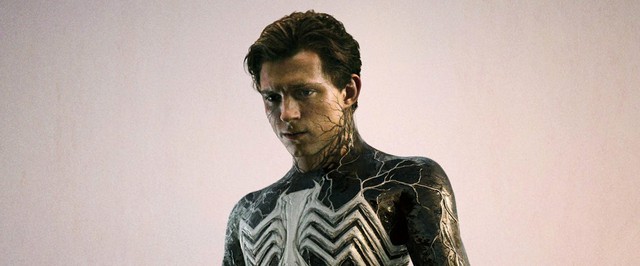 Концепт: Человек-паук Тома Холланда в костюме симбиота
