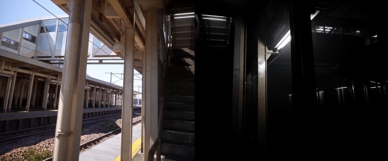 Frighteningly realistic: an ordinary train station was recreated on UE 5