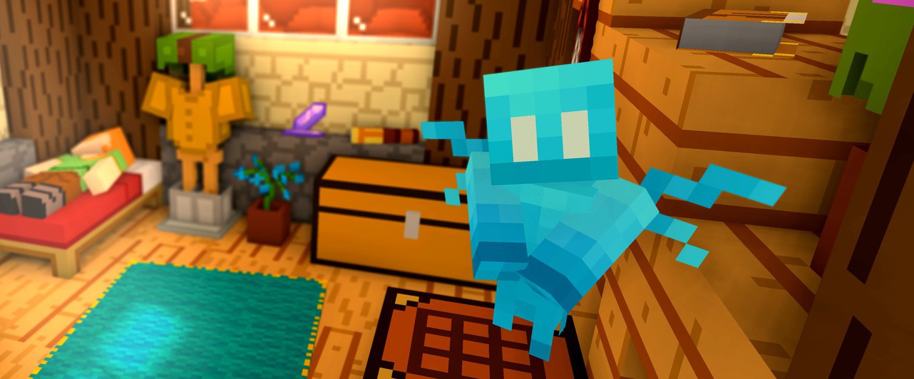 In the Minecraft beta, Tikhonya could get inside the blocks and suffocate. No longer