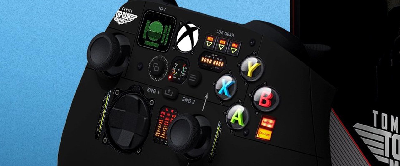 Photo: Xbox Series S in Top Gun Maverick style - with cockpit controller