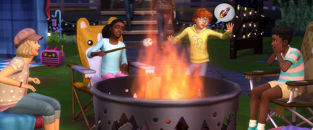 Для The Sims 4 вышло два бесплатных сценария и два платных комплекта — про отдых и шик