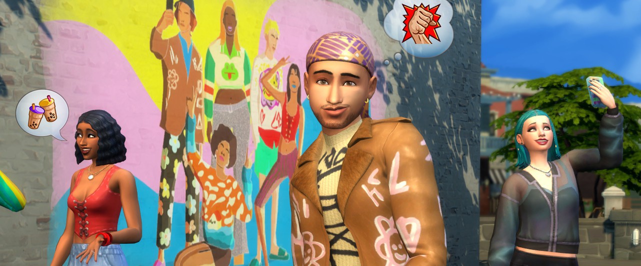 Photo: High School fashion for The Sims 4 and its real prototypes