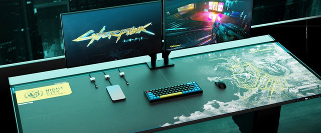 В стиле Cyberpunk 2077 выпустили стол