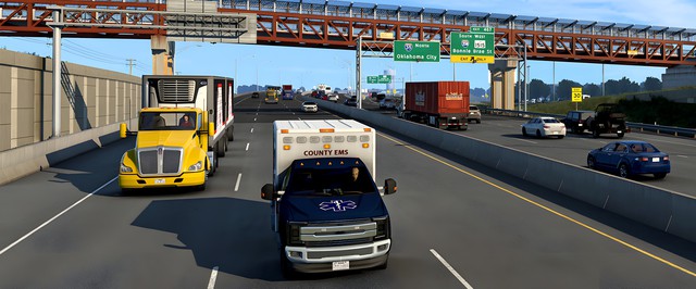 Гигантские развязки Техаса в American Truck Simulator: фото