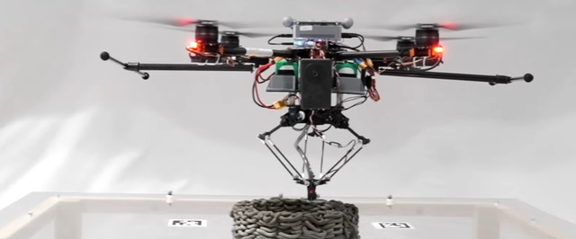 Исследователи испытали дроны-принтеры: видео