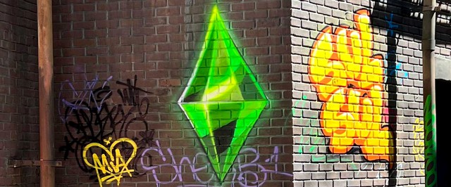 Граффити из The Sims заметили в студии Warner Bros.: фото