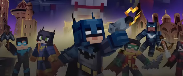 Minecraft получила DLC про Бэтмена: можно гонять на бэтмобиле и драться со злодеями