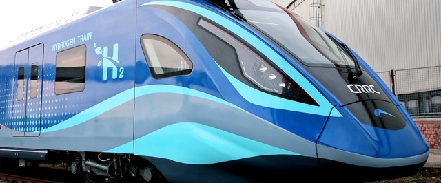 Самый быстрый водородный поезд показали в Китае