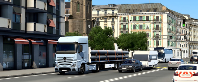 Улучшенная Женева для Euro Truck Simulator 2: новые скриншоты