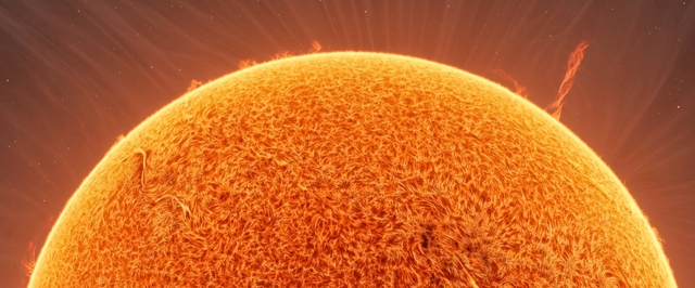 «Мохнатое» Солнце на кадрах с высокой детализацией: фото