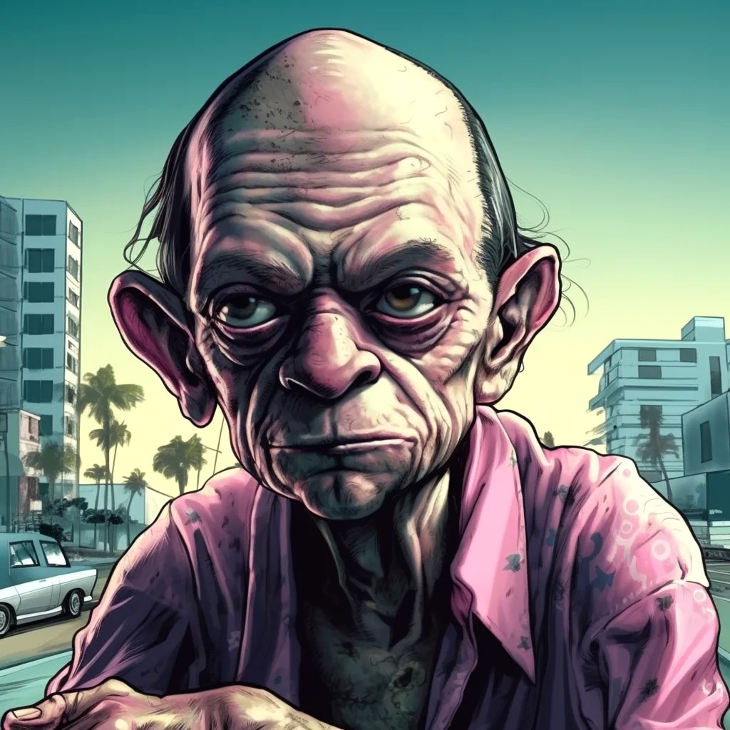 Герои «Властелина колец» в стиле GTA Vice City