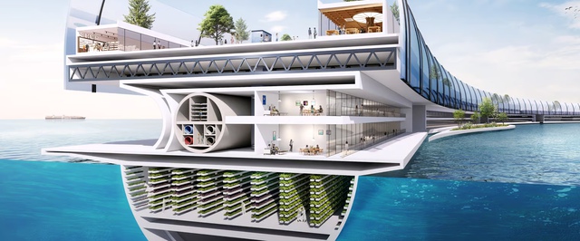 Плавучий город с подводными датацентрами проектируют в Японии