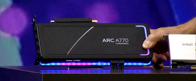 Intel прекратила выпуск топовой видеокарты Arc A770