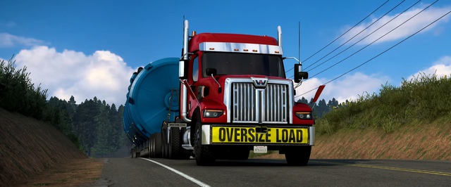 American Truck Simulator получила реалистичный капот для Western Star 49X