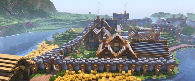 Деревня с подвохом в Minecraft: фото мира в режиме выживания