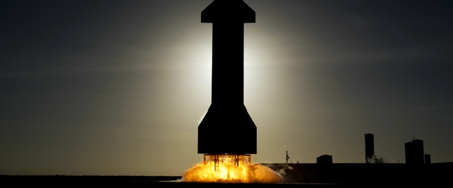 Испытание ракеты Starship: фото